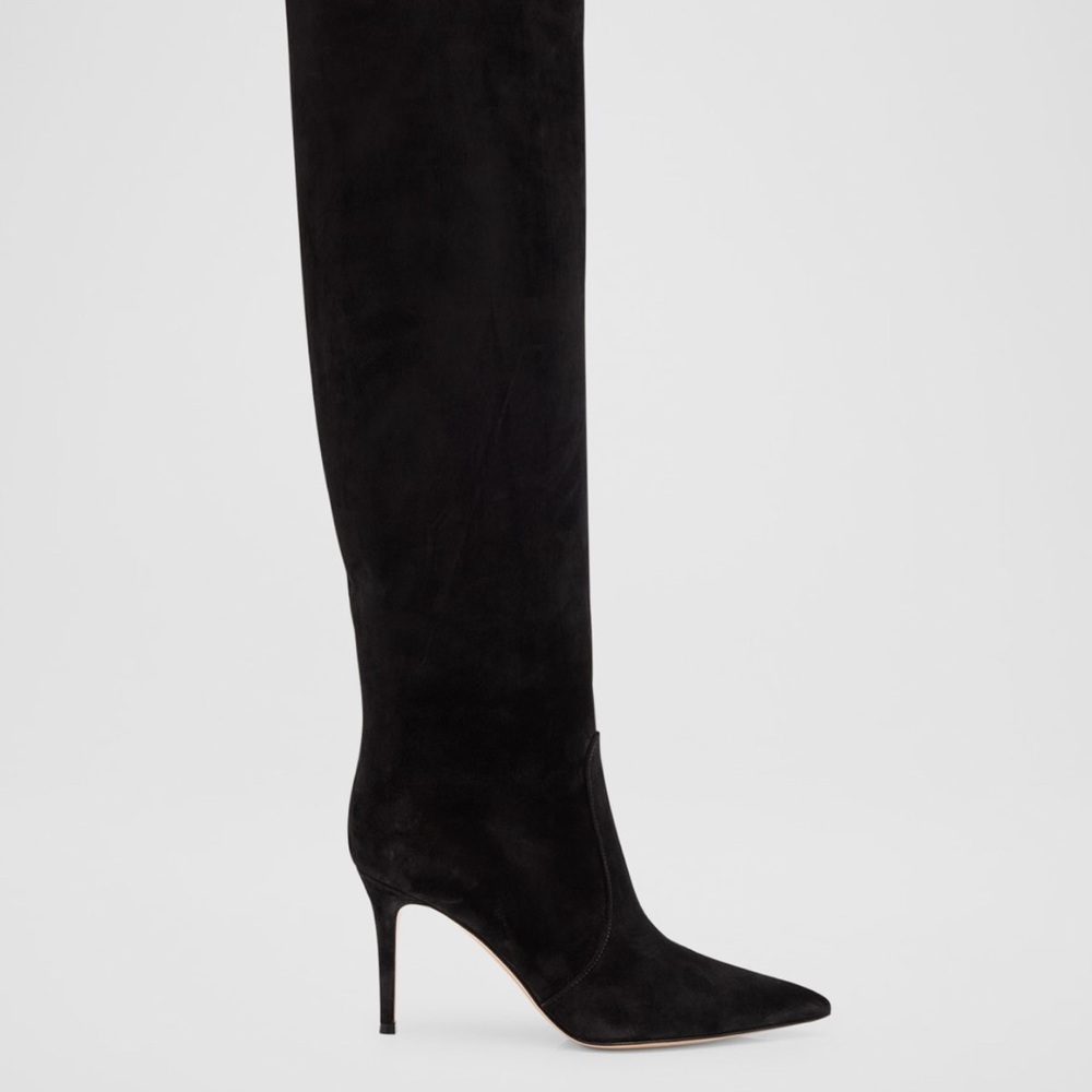 Gianvito Rossi Black Over-the-Knee Boots